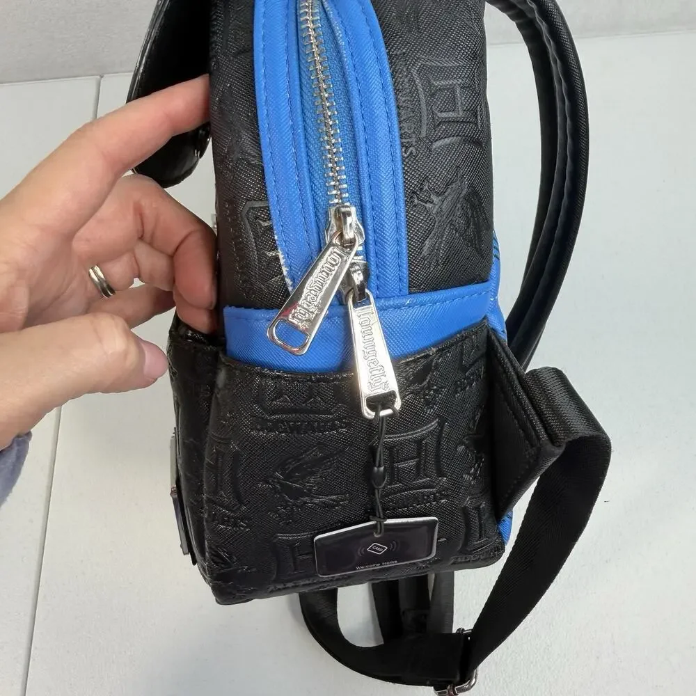 Loungefly Harry‎ Potter Ravenclaw House Plaid Mini Backpack Bag Vegan Leather